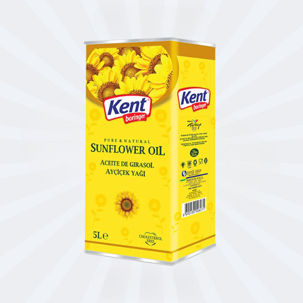 Sunflower Oil (Cholesterol Free) : 5 Litre [Bizce/Kent]